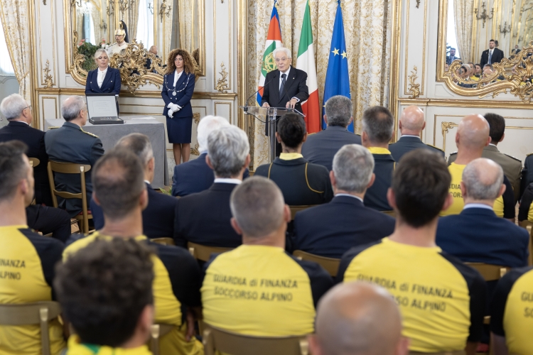 Il Presidente della Repubblica Sergio Mattarella in occasione del 251° anniversario della costituzione del Corpo
