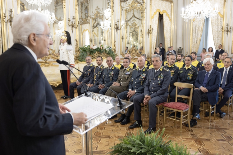 Il Presidente della Repubblica Sergio Mattarella in occasione del 251° anniversario della costituzione del Corpo
