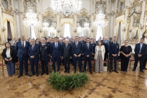 Il Presidente della Repubblica in occasione dell'incontro con una rappresentanza del Corpo di Polizia Penitenziaria
