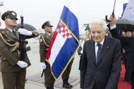 Il Presidente della Repubblica Sergio Mattarella a Zagabria, in occasione della visita ufficiale
