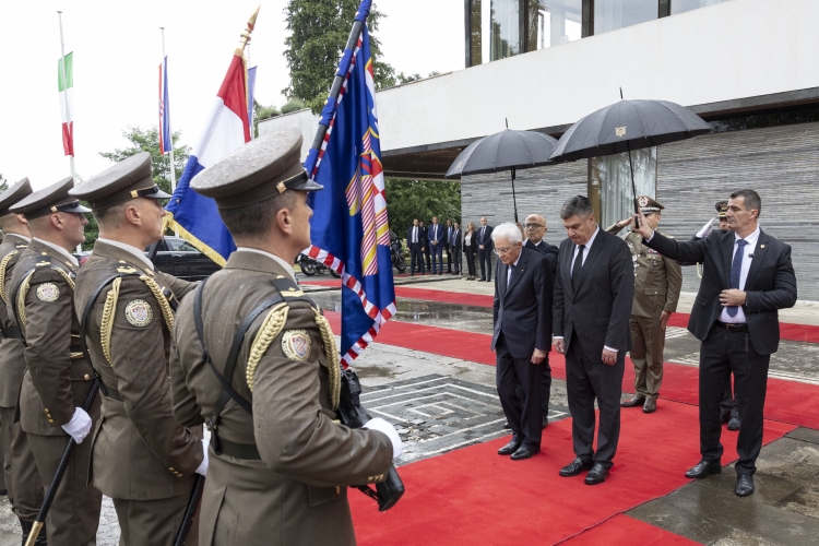 Il Presidente della Repubblica Sergio Mattarella con Zoran Milanović, Presidente della Repubblica di Croazia, in occasione della visita ufficiale
