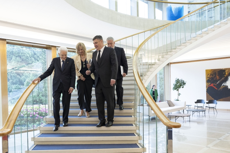 Il Presidente della Repubblica Sergio Mattarella con Zoran Milanović, Presidente della Repubblica di Croazia, in occasione della visita ufficiale

