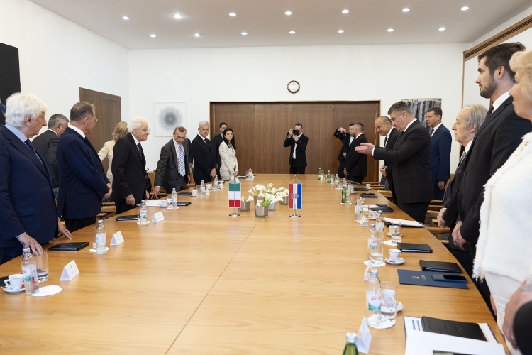 Il Presidente della Repubblica Sergio Mattarella con Zoran Milanović, Presidente della Repubblica di Croazia, in occasione della visita ufficiale
