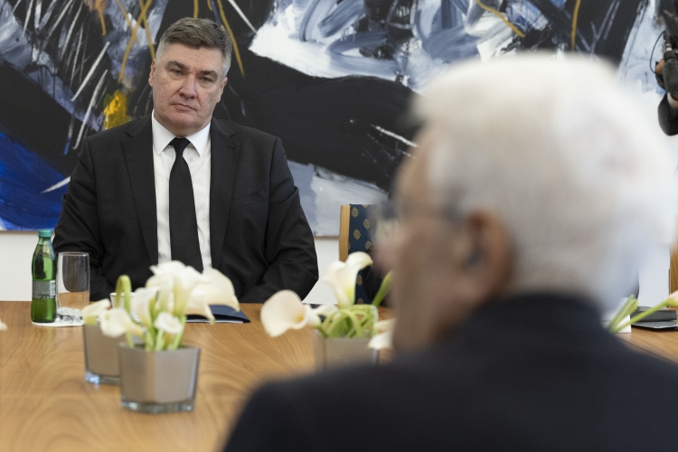Il Presidente della Repubblica Sergio Mattarella con Zoran Milanović, Presidente della Repubblica di Croazia, in occasione della visita ufficiale
