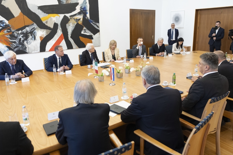 Il Presidente della Repubblica Sergio Mattarella con Zoran Milanović, Presidente della Repubblica di Croazia, in occasione della visita ufficiale
