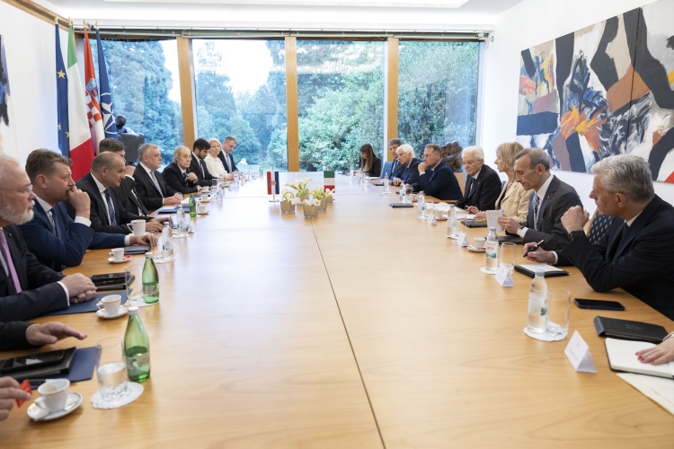 Il Presidente della Repubblica Sergio Mattarella con Zoran Milanović, Presidente della Repubblica di Croazia, in occasione della visita ufficiale
