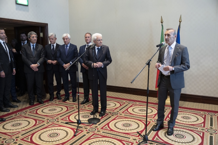 Il Presidente della Repubblica Sergio Mattarella incontra il personale dell’Ambasciata d’Italia e delle altre Istituzioni italiane a Zagabria, in occasione della visita ufficiale
