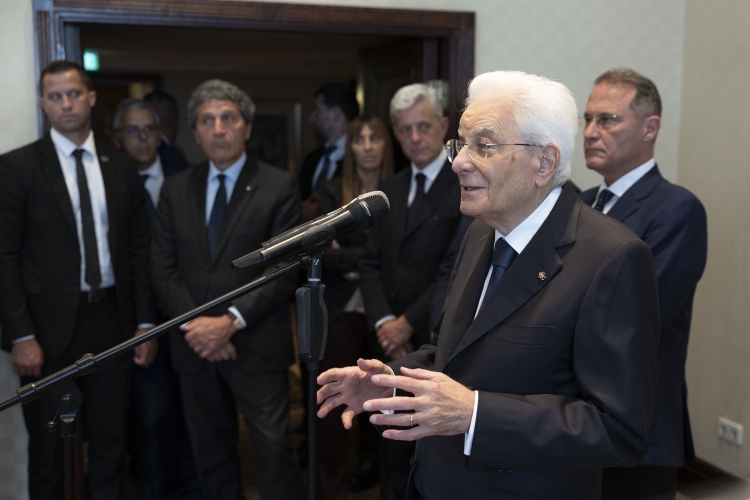 Il Presidente della Repubblica Sergio Mattarella incontra il personale dell’Ambasciata d’Italia e delle altre Istituzioni italiane a Zagabria, in occasione della visita ufficiale
