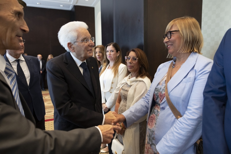 Il Presidente della Repubblica Sergio Mattarella incontra il personale dell’Ambasciata d’Italia e delle altre Istituzioni italiane a Zagabria, in occasione della visita ufficiale
