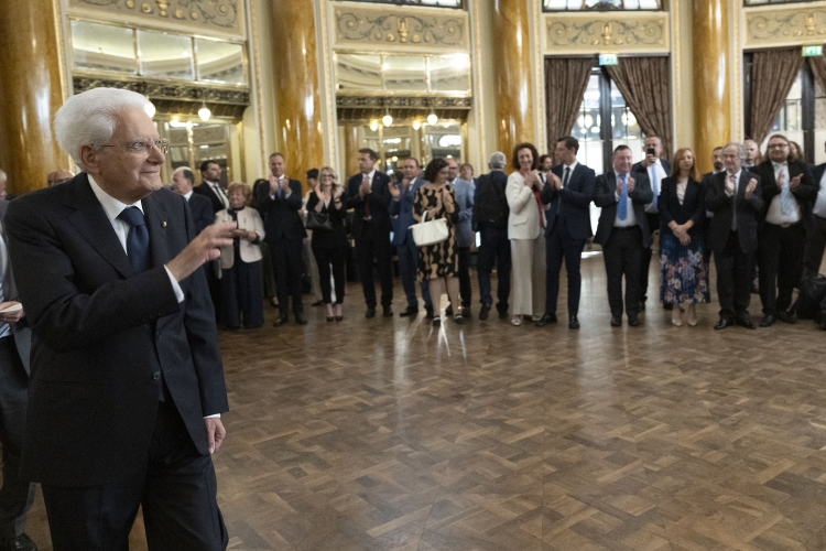 Il Presidente della Repubblica Sergio Mattarella incontra una rappresentanza della collettività italiana in Croazia 
