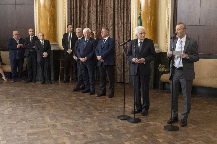 Il Presidente della Repubblica Sergio Mattarella incontra una  rappresentanza della collettività italiana in Croazia 
