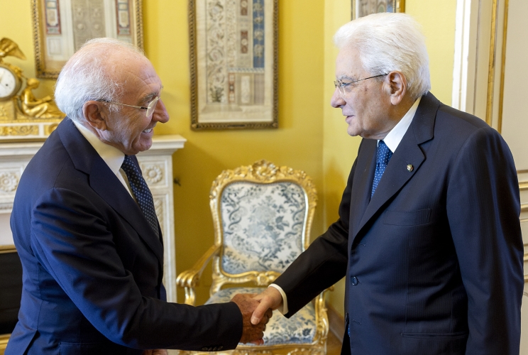 Il Presidente Sergio Mattarella accoglie Pasquale Stanzione, Presidente del Garante per la Protezione dei Dati Personali