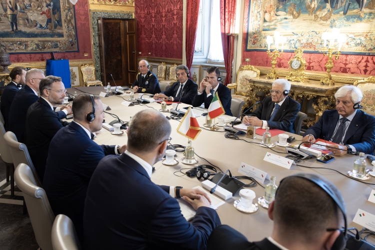 Il Presidente della Repubblica Sergio Mattarella con S.E. il Signor Karol Nawrocki, Presidente della Repubblica di Polonia
