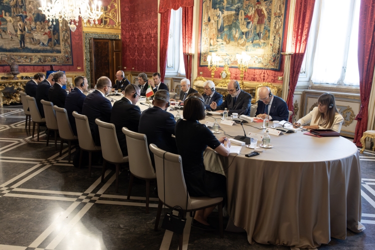 Il Presidente della Repubblica Sergio Mattarella con S.E. il Signor Karol Nawrocki, Presidente della Repubblica di Polonia
