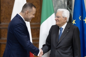 Il Presidente della Repubblica Sergio Mattarella con S.E. il Signor Karol Nawrocki, Presidente della Repubblica di Polonia
