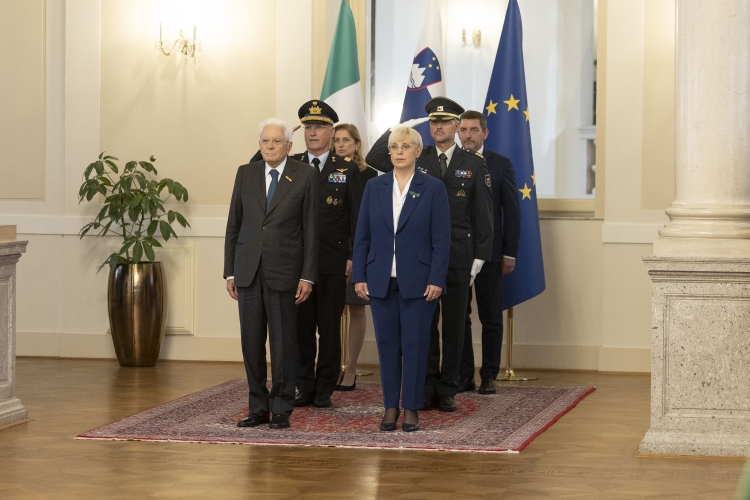 Il Presidente Mattarella con Nataša Pirc Musar, Presidente della Repubblica di Slovenia, in occasione della Visita Ufficiale