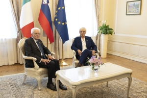 Il Presidente Mattarella con Nataša Pirc Musar, Presidente della Repubblica di Slovenia, in occasione della Visita Ufficiale