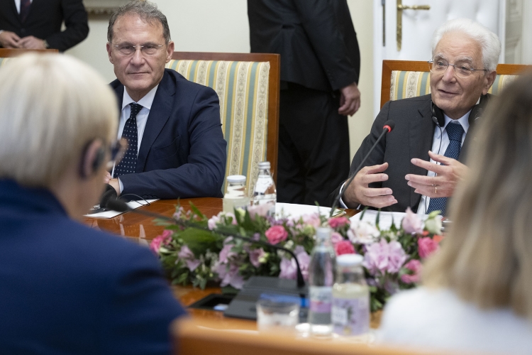 Il Presidente Mattarella con Nataša Pirc Musar, Presidente della Repubblica di Slovenia, in occasione della Visita Ufficiale