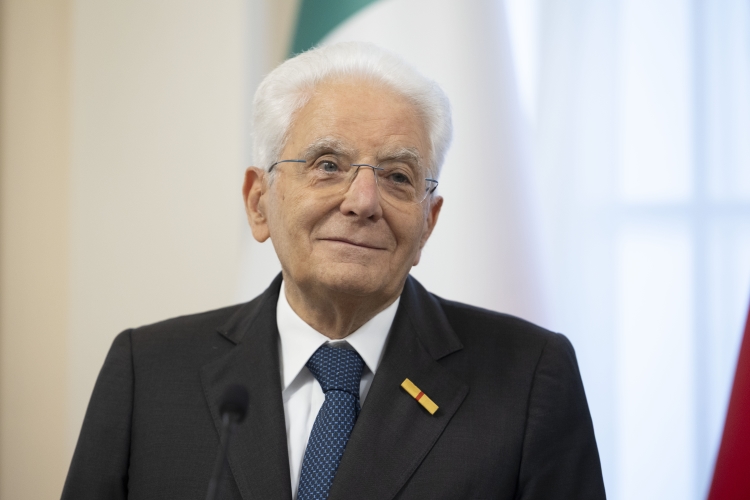 Il Presidente della Repubblica Sergio Mattarella durante la conferenza stampa, in occasione della Visita Ufficiale nella Repubblica di Slovenia  