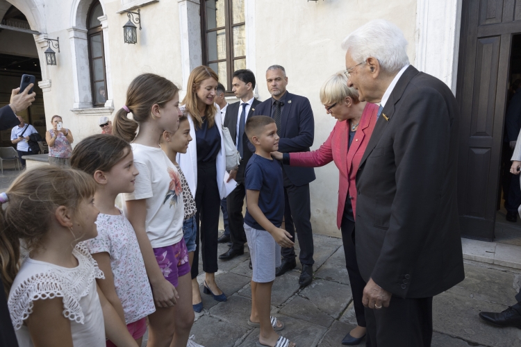 Il Presidente della Repubblica Sergio Mattarella a Palazzo Pretorio,con Nataša Pirc Musar, Presidente della Repubblica di Slovenia
(foto di Francesco Ammendola - Ufficio per la Stampa e la Comunicazione della Presidenza della Repubblica)