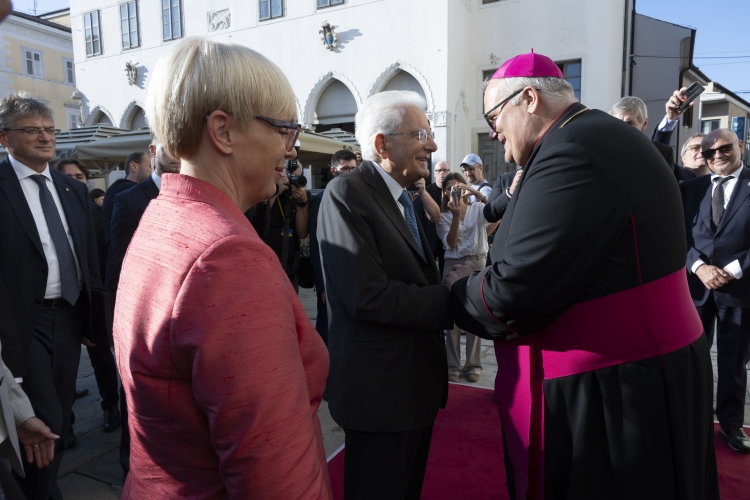 Il Presidente della Repubblica Sergio Mattarella visita la Cattedrale dell’Assunta e di San Nazario 
