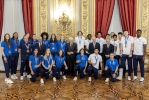 Incontro del Presidente della Repubblica con la nazionale femminile di pallacanestro vincitrice della medaglia di bronzo e con la nazionale maschile under 20 vincitrice della medaglia d’oro ai campionati europei 2025.