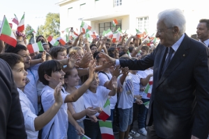 Il Presidente della Repubblica Sergio Mattarella alla cerimonia commemorativa del quinto anniversario della morte di Willy Monteiro Duarte
