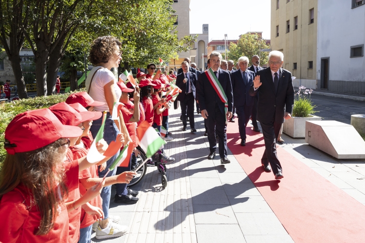 Il Presidente della Repubblica Sergio Mattarella alla cerimonia commemorativa del quinto anniversario della morte di Willy Monteiro Duarte
