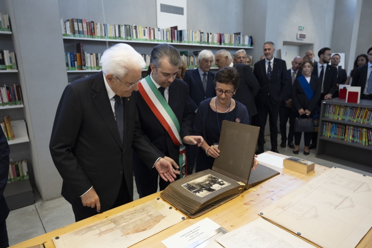Il Presidente della Repubblica Sergio Mattarella visita la Biblioteca Comunale di Colleferro
