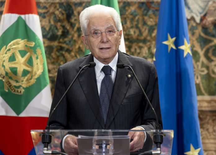Il Presidente Sergio Mattarella in occasione dell'incontro con i vincitori del nono Corso-concorso per dirigenti pubblici organizzato dalla Scuola Nazionale dell’Amministrazione