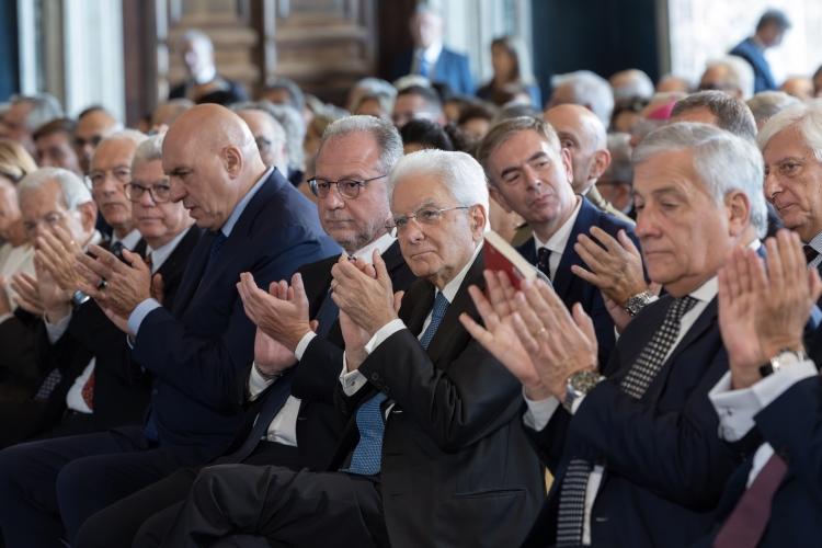 Il Presidente della Repubblica Sergio Mattarella in occasione della cerimonia della 1^ Giornata degli Internati italiani nei campi di concentramento tedeschi durante la seconda Guerra mondiale
