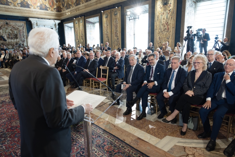 L'intervento del Presidente della Repubblica Sergio Mattarella, in occasione della cerimonia della 1^ Giornata degli Internati italiani nei campi di concentramento tedeschi durante la seconda Guerra mondiale 
