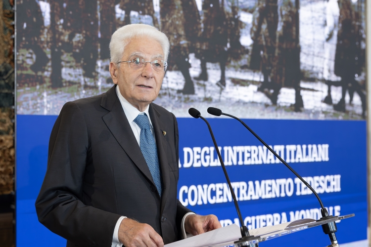 L'intervento del Presidente della Repubblica Sergio Mattarella, in occasione della cerimonia della 1^ Giornata degli Internati italiani nei campi di concentramento tedeschi durante la seconda Guerra mondiale 
