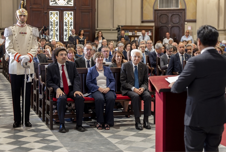Il Presidente Sergio Mattarella in occasione della cerimonia per i 130 anni dall’inaugurazione del Tempio della Chiesa metodista di Roma