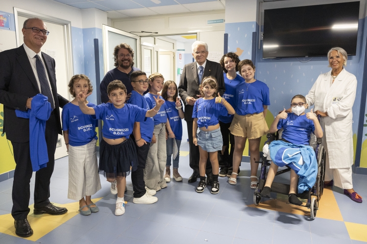 Il Presidente Mattarella all'Ospedale pediatrico Santobono-Pausilipon,in occasione della cerimonia di inaugurazione dell’anno scolastico 2025-2026 
