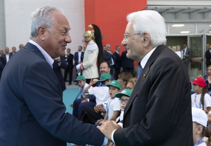 Il Presidente della Repubblica Sergio Mattarella alla cerimonia di inaugurazione dell’anno scolastico 2025-2026