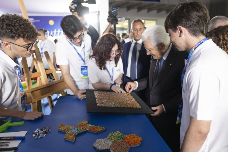 Il Presidente della Repubblica Sergio Mattarella alla cerimonia di apertura dell’anno scolastico 2025-2026