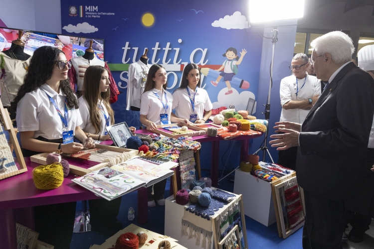 Il Presidente della Repubblica Sergio Mattarella alla cerimonia di apertura dell’anno scolastico 2025-2026