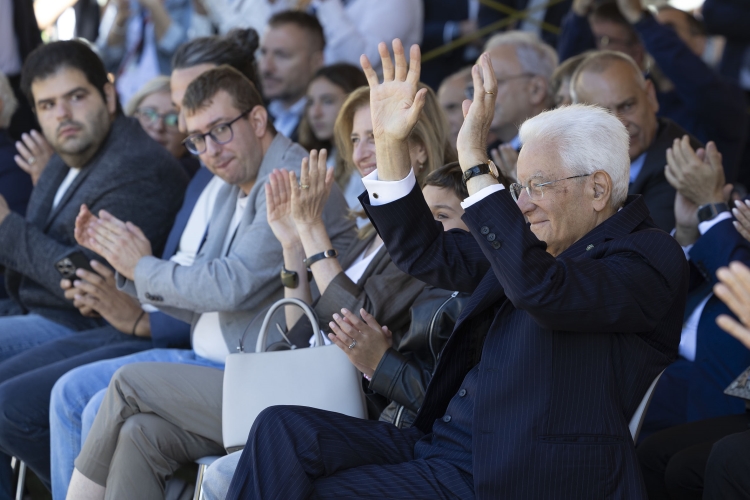 Il Presidente della Repubblica, Sergio Mattarella, alla cerimonia di chiusura delle iniziative di carattere sociale