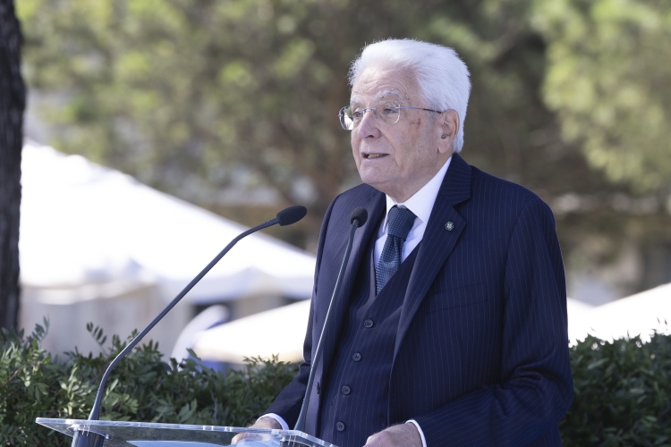 Il Presidente della Repubblica, Sergio Mattarella, alla cerimonia di chiusura delle iniziative di carattere sociale
