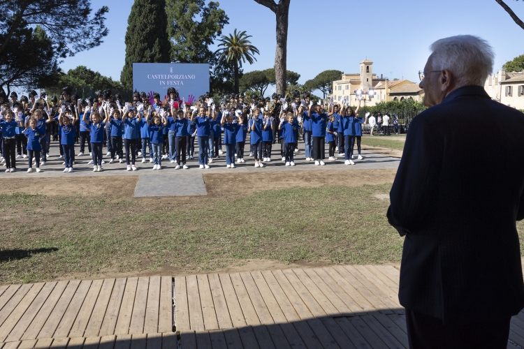 Il Presidente della Repubblica Sergio Mattarella alla cerimonia di chiusura delle iniziative a carattere sociale