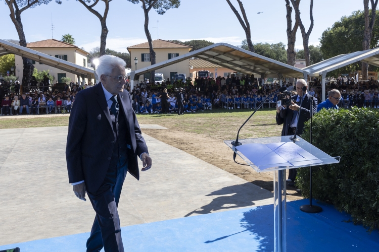 Il Presidente della Repubblica Sergio Mattarella alla cerimonia di chiusura delle iniziative a carattere sociale