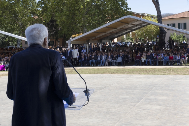Il Presidente della Repubblica Sergio Mattarella alla cerimonia di chiusura delle iniziative a carattere sociale