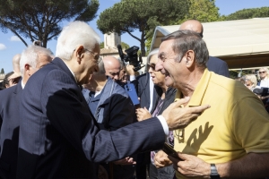 Il Presidente della Repubblica Sergio Mattarella alla cerimonia di chiusura delle iniziative a carattere sociale