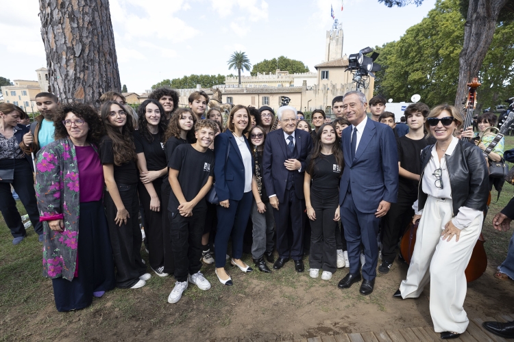 Il Presidente della Repubblica Sergio Mattarella alla cerimonia di chiusura delle iniziative a carattere sociale