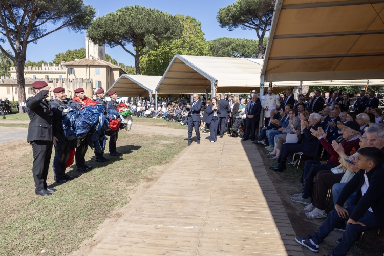 Un momento della cerimonia di chiusura delle iniziative a carattere sociale
