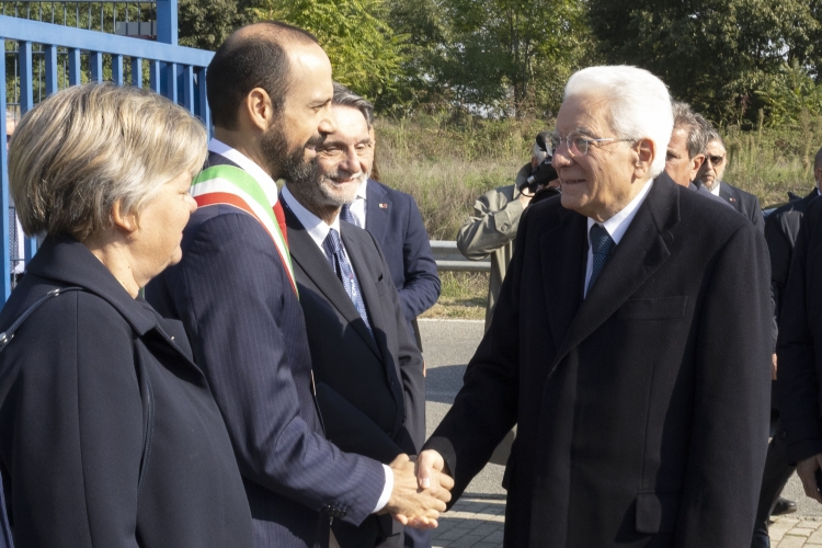 Il Presidente della Repubblica Sergio Mattarella a Pavia accolto da Attilio Fontana, Presidente della Regione Lombardia e dal Sindaco Michele Lissia