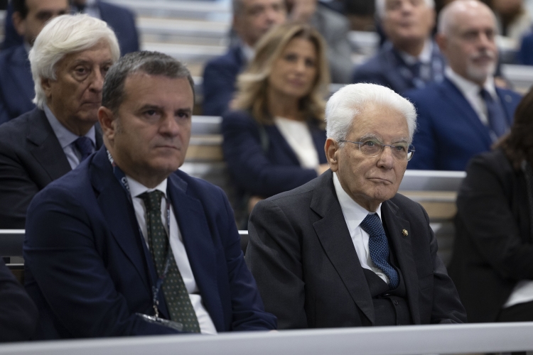 Il Presidente della Repubblica Sergio Mattarella alla presentazione del progetto di espansione del Centro Nazionale di Adroterapia Oncologica