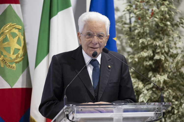 Il Presidente della Repubblica Sergio Mattarella alla presentazione del progetto di espansione del Centro Nazionale di Adroterapia Oncologica