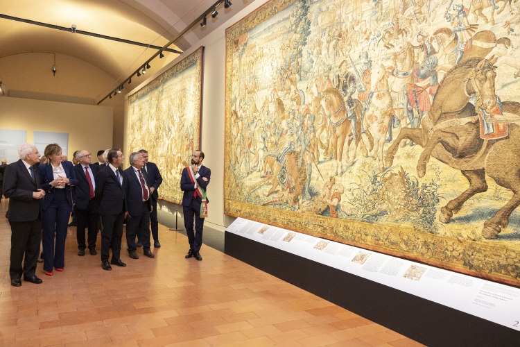 Il Presidente della Repubblica Sergio Mattarella a Pavia visita la mostra “Pavia 1525: le arti nel Rinascimento e gli arazzi della Battaglia”

